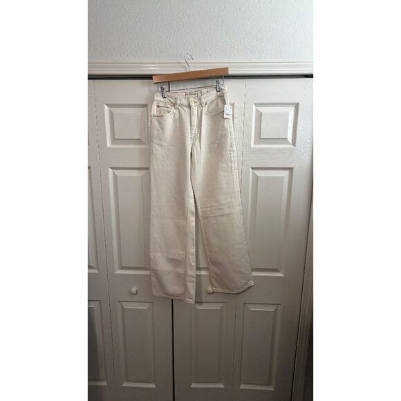 Free People Ecru Wide Leg Denim - Picture 3 of 4